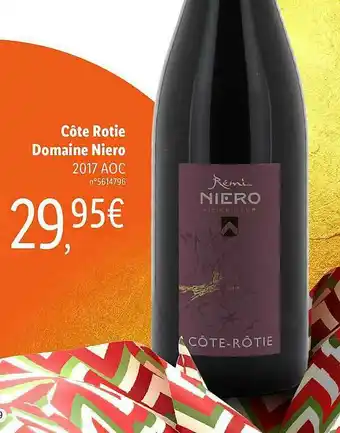 Lidl Côte Rôtie Domaine Niero 2017 Aoc offre