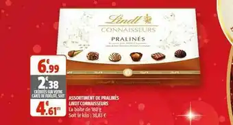 Coccinelle Express Assortiment De Pralinés Lindt Connaisseurs offre