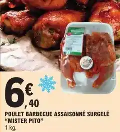 E.Leclerc Poulet barbecue assaisonné surgelé offre