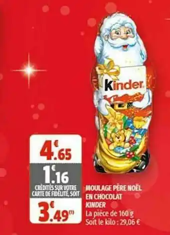 Coccinelle Express Moulage Père Noël En Chocolat Kinder offre