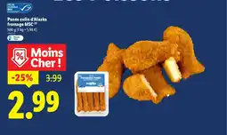 Lidl Panés colin d'Alaska fromage MSC offre