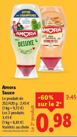 Lidl AMORA Sauce offre