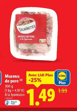 Lidl Museau de porc offre