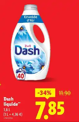 Lidl DASH liquide offre