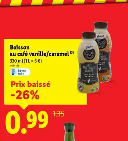 Lidl Boisson au café vanille/caramel offre
