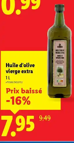 Lidl Huile d'olive vierge extra offre