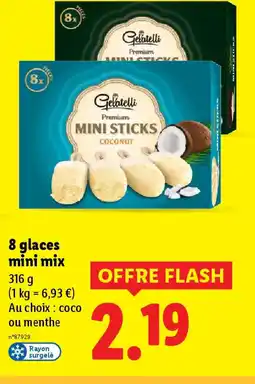 Lidl 8 glaces mini mix offre