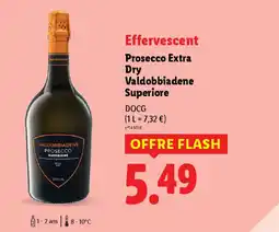 Lidl Prosecco Extra Dry Valdobbiadene Superiore offre