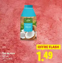 Lidl Eau de coco offre