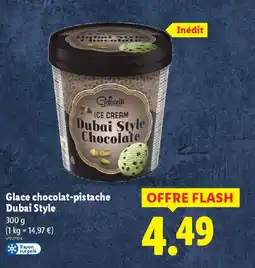 Lidl Glace chocolat-pistache Dubai Style offre