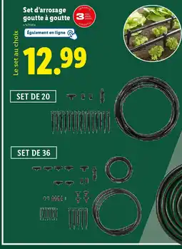 Lidl Set d'arrosage goutte à goutte offre