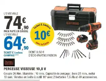 E.Leclerc Perceuse Visseuse 10,8V offre