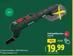 Lidl Outil multifonction sans fil offre