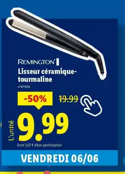 Lidl REMINGTON Lisseur céramique- tourmaline offre