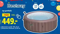 Lidl BESTWAY Spa gonflable offre