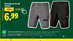 Lidl Bermuda de travail homme offre