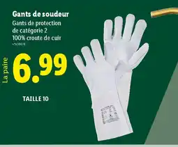 Lidl Gants de soudeur offre