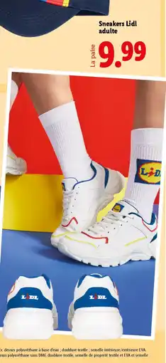 Lidl Sneakers Lidl adulte offre