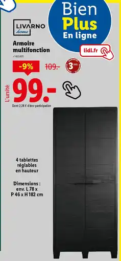 Lidl LIVARNO home Armoire multifonction offre