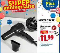 Lidl SILVERCREST Sèche-cheveux ionique offre
