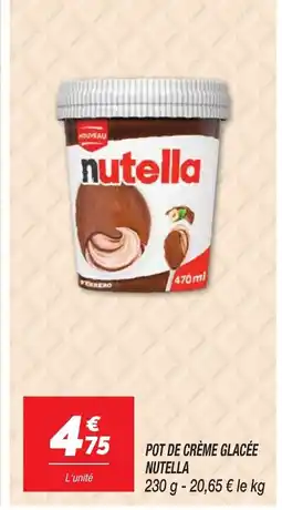 Netto NUTELLA Pot de crème glacée offre