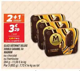 Netto MAGNUM Glace bâtonnet deluxe double caramel x4 offre