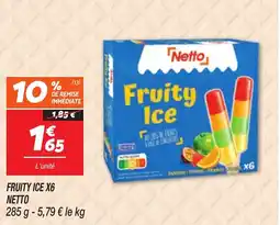 Netto NETTO Fruity ice x6 offre