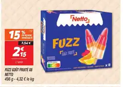 Netto NETTO Fuzz goût fruité x8 offre