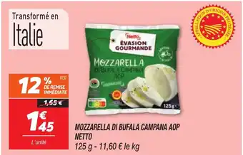 Netto NETTO Mozzarella di bufala campana aop offre