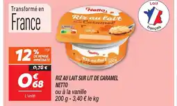 Netto NETTO Riz au lait sur lit de caramel offre