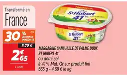 Netto ST HUBERT 4 Margarine sans huile de palme doux offre