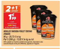 Netto OYAKATA Nouilles yakisoba poulet teriyaki offre