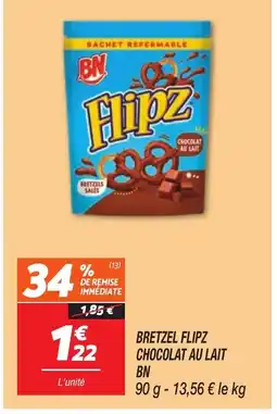 Netto BN Bretzel flipz chocolat au lait offre