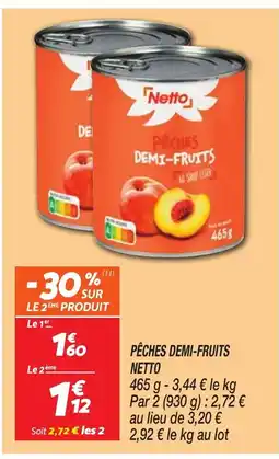 NETTO Pêches demi-fruits