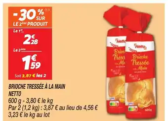 Netto NETTO Brioche tressée à la main offre