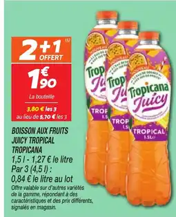 Netto TROPICANA Boisson aux fruits juicy tropical offre