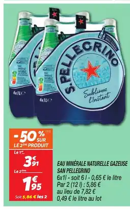 Netto SAN PELLEGRINO Eau minérale naturelle gazeuse offre