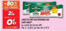 Netto SAINT MARC Lingettes anti-bactériennes x80 offre
