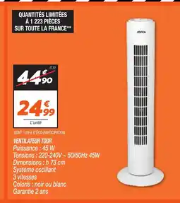 Netto Ventilateur tour offre