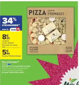 Carrefour Drive Pizza 4 fromages offre