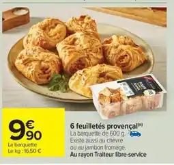 6 feuilletés provençal