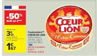 Carrefour Drive COEUR DE LION Coulommiers offre