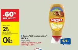 Carrefour Drive AMORA Sauce Offre saisonnière offre
