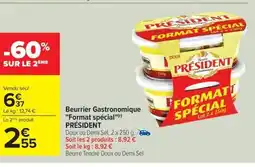 Carrefour Drive PRÉSIDENT Beurrier Gastronomique Format spécial offre
