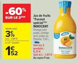 Carrefour Drive INNOCENT Jus de fruits Format spécial offre