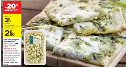 Carrefour Drive Flam'Fine courgette chèvre basilico offre