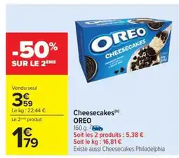 Carrefour Drive OREO Cheesecakes offre