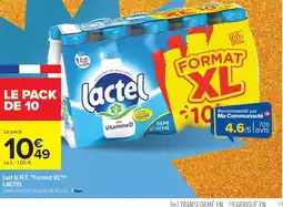 Carrefour Drive LACTEL Lait U.H.T Format XL offre