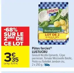 Carrefour Drive LUSTUCRU Pâtes farcies offre