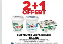 RIANS Sur toutes les faisselle